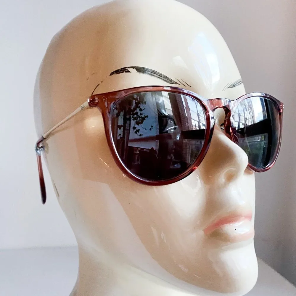 RayBan Light Brown Beige Frame Classic Shape Eye Glass Frames